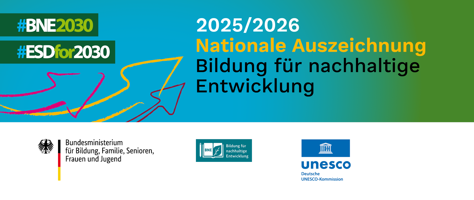 Logo Nationale Auszeichnung Bildung für Nachhaltige Entwicklung 2025