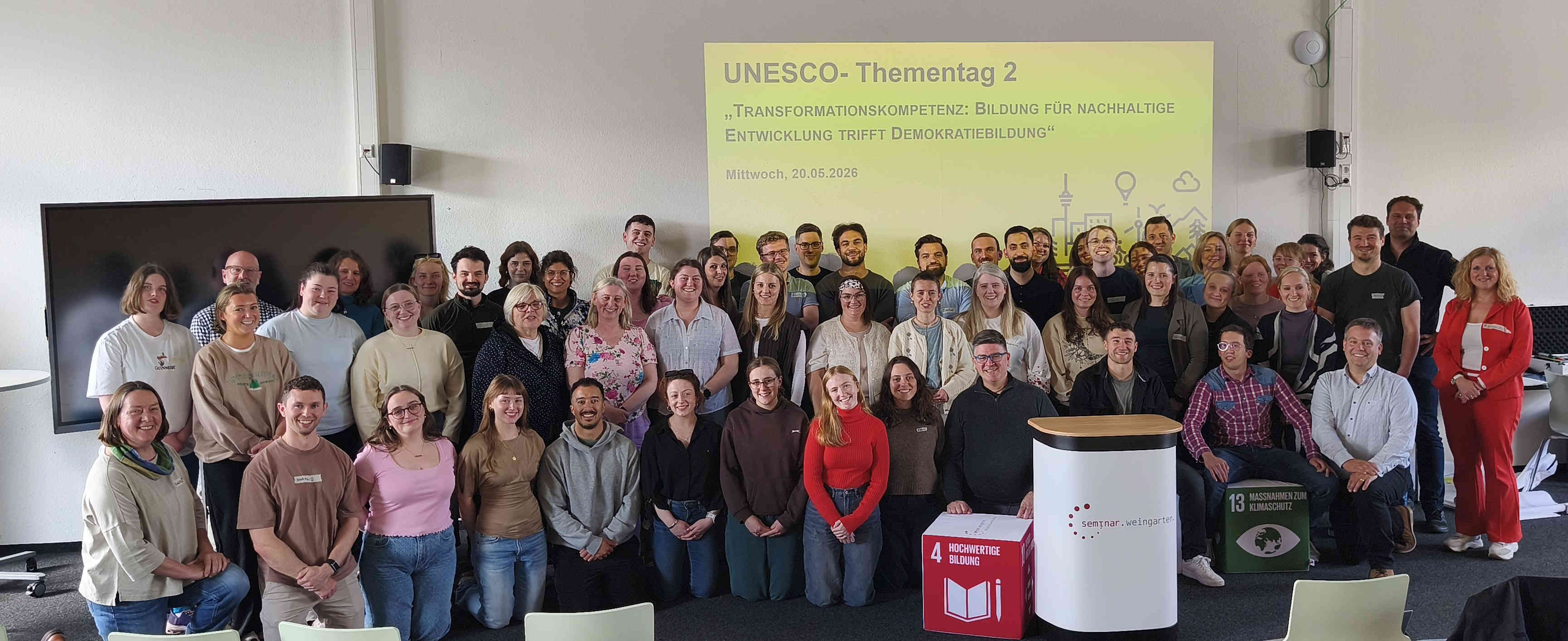 Lehrkräfte in Ausbildung des Seminars Weingarten und der Maynooth Universitiy